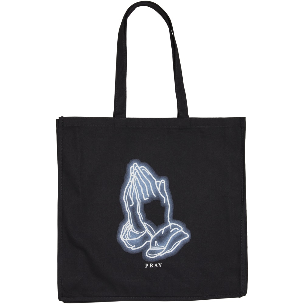 Mister Tee - Pray Glow Oversize Canvas Tote bag - Black